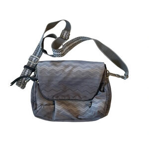 Lululemon Grey Chevron Party Om Crossbody Bag